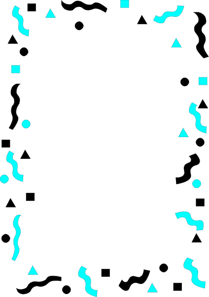 The image shows a black background with blue lines forming an abstract pattern that resembles trees against a white border on both sides of what appears to be a vertical strip in between them.