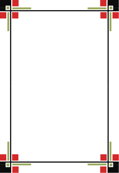 The image shows a simple black rectangle with red lines indicating its borders on what appears to be an electronic device screen displaying it as if viewed from above in portrait orientation.