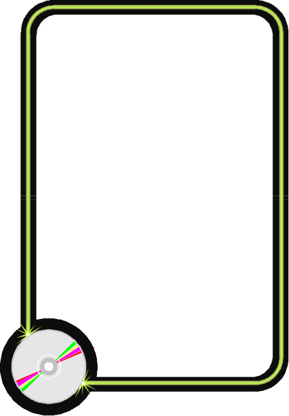 The image shows a smartphone with an LED light on its side displaying green color against black background inside what appears to be a white frame resembling a phone case.