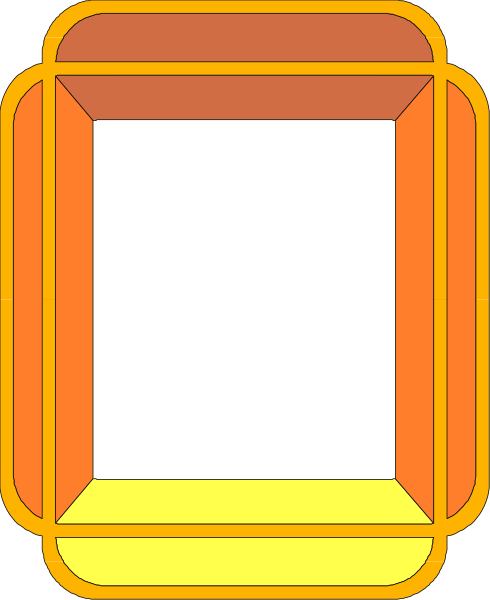 The image shows a simple cartoon of an open book with blank pages inside it against a plain background.