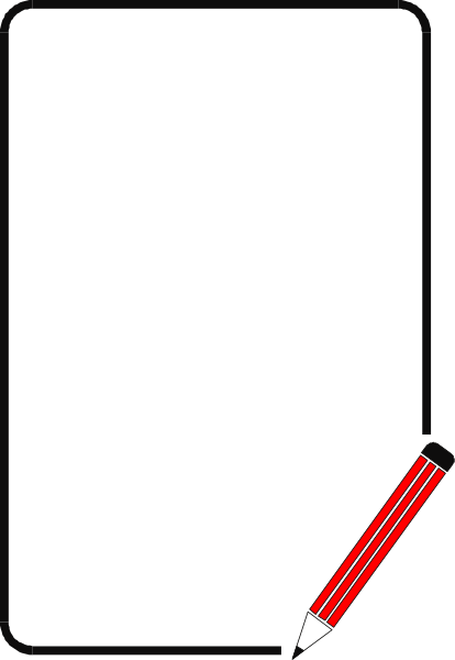 The image shows a black rectangle with red lines on it against a white background.