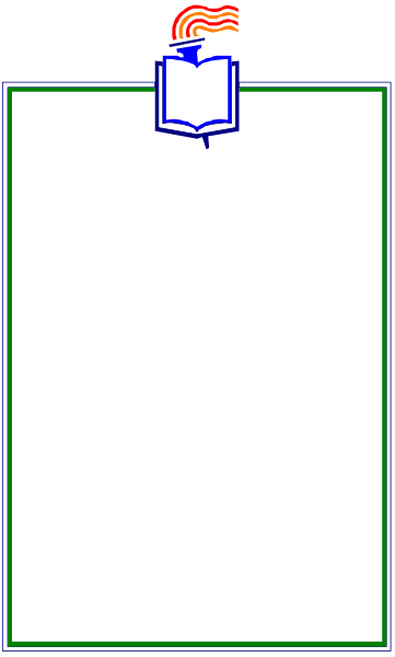 The image shows a black square with an orange book on top of it inside another larger rectangle that is also colored gray.