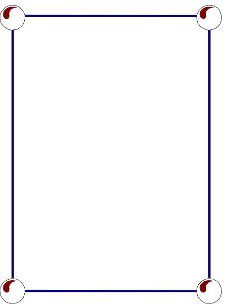 The image shows a simple black rectangle with red lines indicating its dimensions on what appears to be an abstract background without any additional context provided by other elements in the picture.