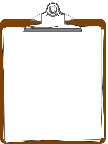 The image shows a blackboard with white writing that says "CLIPBOARD" on it against an orange background.
