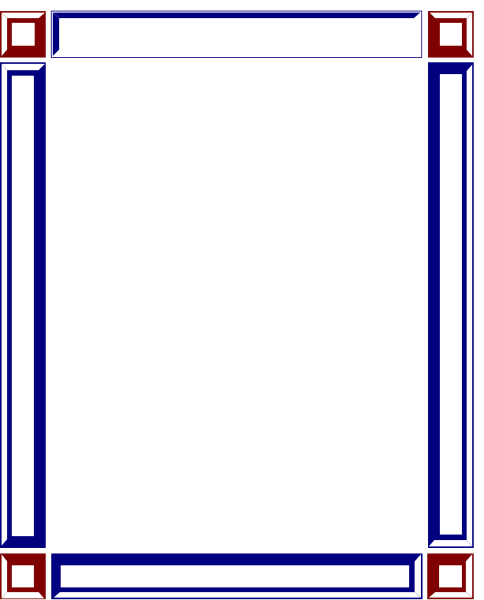 The image shows a simple black frame with white lines inside it against a gray background.