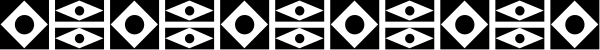 The image shows a gray background with an intricate pattern of black lines forming geometric shapes that resemble eyes on either side of what appears to be stylized eyebrows above them.