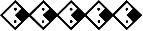 The image shows a pattern of black diamonds on a light background with no other discernible elements present.