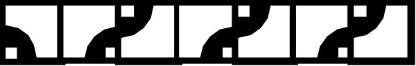 The image shows a close up of text that appears to be handwritten with an uneven line quality; it's difficult to read due to its small size in this clip-art format.