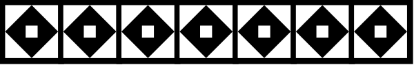 The image shows a pattern of black diamonds on a white background with no other discernible content visible within this small clip-art frame.