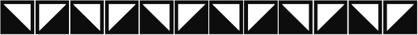 The image shows a gray background with black triangles of varying sizes arranged horizontally across it from left to right.