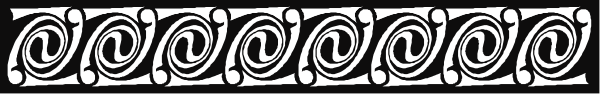 The image shows a black and white illustration of an intricate design with swirls and patterns that resemble scrollwork on what appears to be paper or fabric background.