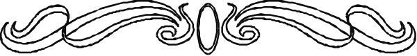 The image shows a black and white decorative border with intricate designs on it against an off-white background.