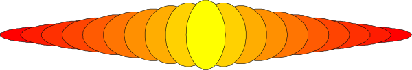 The image shows a simple line drawing of an abstract design with three circles connected by lines on what appears to be a gray background.