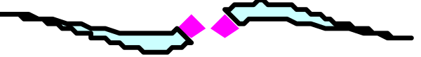 The image shows a gray background with two pink dots on it; there is no text present within this small clip-art picture.