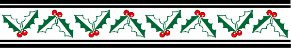 The image shows a Christmas garland with red berries on it against a gray background.