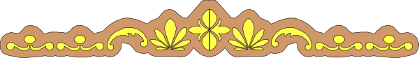 The image shows a decorative border with floral patterns at its ends against an off-white background.