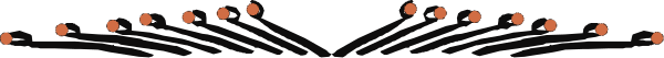 The image shows a simple black line with red dots on it against an off white background.