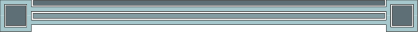 The image shows a simple line drawing of an abstract scene with two rectangles connected by lines on what appears to be a gray background.
