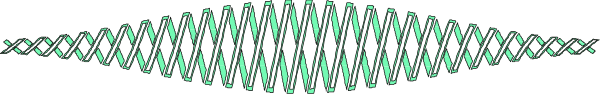The image shows a green wave pattern on top of an abstract background with black lines forming what appears to be a stylized representation of water waves in motion against a gray backdrop.