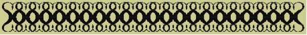 The image shows a long line of identical black dots on an orange background with no other discernible content.