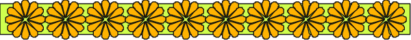 The image shows a yellow flower pattern on an object with black background.