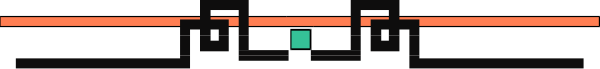 The image shows a train on tracks with red lights at each end of it.