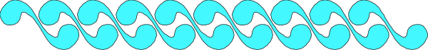 The image shows a gray background with blue swirls on it that resemble musical notes forming an abstract pattern across its width.