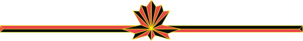The image shows a red star on top of an abstract design that resembles waves with white lines against a gray background.