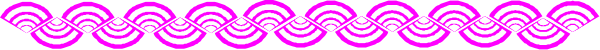The image shows a gray background with pink circles arranged along its length on both sides of what appears to be an abstract design in purple at one end.