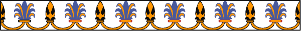The image shows a long line of colorful cartoon characters with different designs on their heads; each character has two arms raised above its head in front of it as if waving.