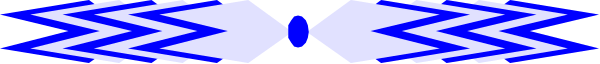 The image shows a blue stripe with white zigzag patterns on either side of it against a grey background.