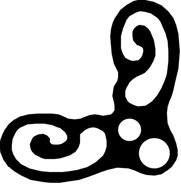 The image shows a black and white question mark with two eyes peeking out from behind it on either side of its stem.