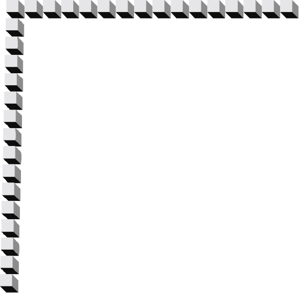 The image shows a black square with white lines forming an abstract pattern within it on what appears to be a computer screen displaying pixelated graphics reminiscent of early video games.