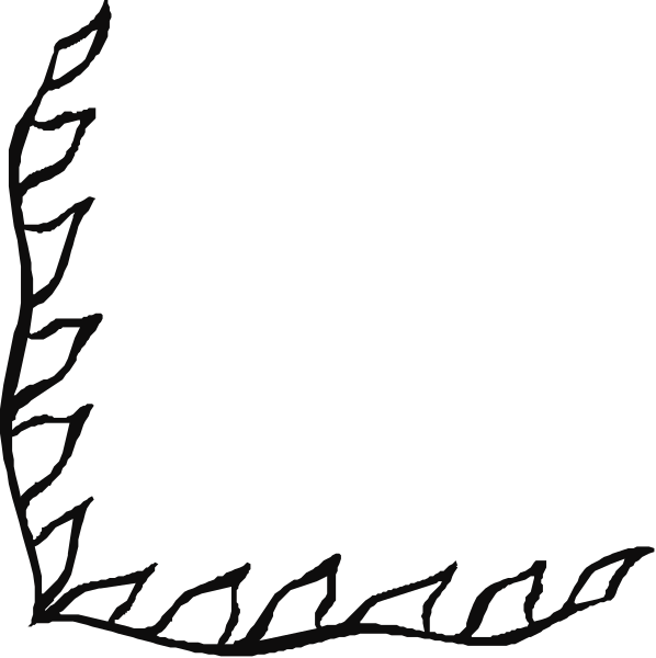 The black and white images show a flag with two different designs: on top is an abstract design featuring what appears to be stylized leaves in various shapes; below it is another image of a similar leaf pattern, but this time arranged as if forming waves against a dark background.