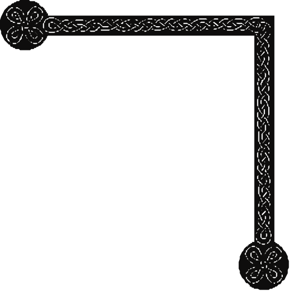 The images show a black frame with an intricate design inside it on both sides of what appears to be a blank space in between them.