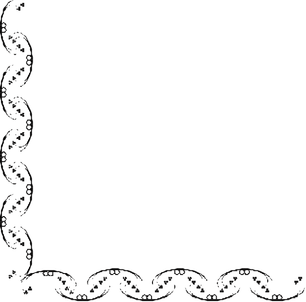 The black square with a white border has an intricate design inside it that resembles lacework patterns on both sides of what appears to be a central motif; there is no text present in this image, and its content does not provide any additional context or information about objects, people, animals, actions, or setting.