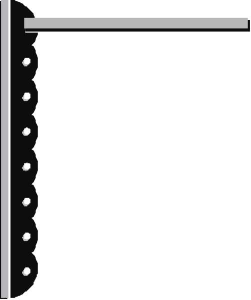 The image shows a blackboard with white chalk marks on it against a gray background.