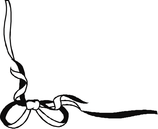The black and white silhouette of a gift box with ribbon on top against an abstract background.