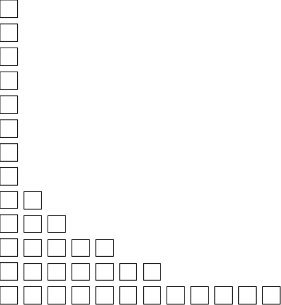 The image shows a black and white pixelated representation of an object that resembles a puzzle piece with various shapes around it forming its border.