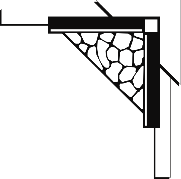 The black and white illustration shows a stylized brick wall with an open window on its right side, set against a dark background that resembles nighttime sky.