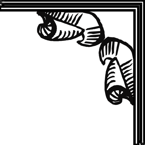 The black and white illustration shows a stylized depiction of two hands with fingers curled into fists at either end against an untextured background.