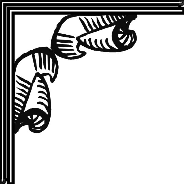 The black and white illustration shows a pair of scissors with their blades crossed over each other against an empty background.