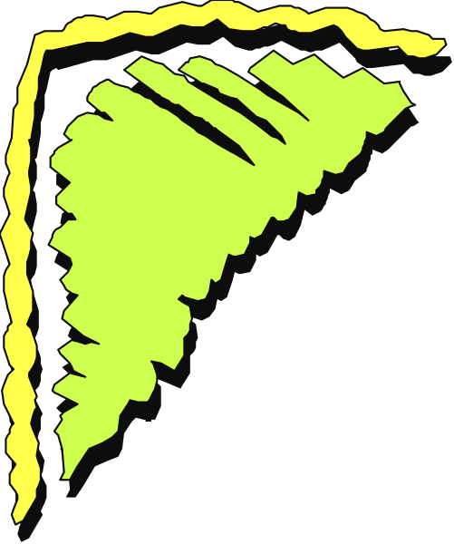 The image shows a stylized graphic of an umbrella with yellow lines forming its canopy against a black background.