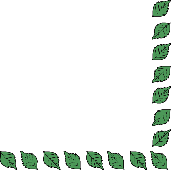 The image shows a black background with green leaves forming an upward trend line on what appears to be a graphical representation of growth over time.
