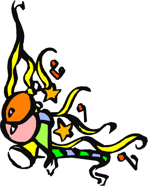The image shows a cartoon of an angel with wings flying over a cityscape at nighttime.