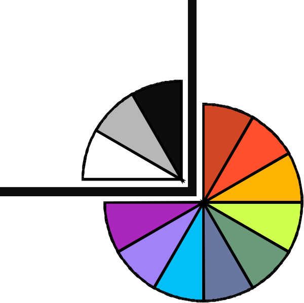 The image shows a colorful pie chart with eight segments representing different percentages of something, each segment labeled from 0 to 12 in increments of one unit; it is set against a black background within an oval frame and has no visible text or additional context provided.