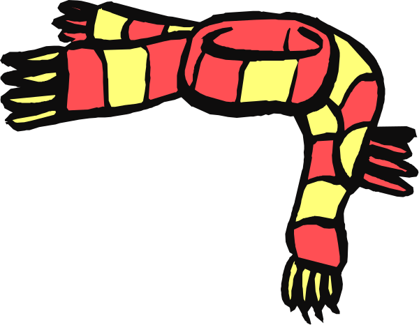 The image shows a cartoon depiction of Harry Potter's scarf with his wand sticking out from it against a black background.