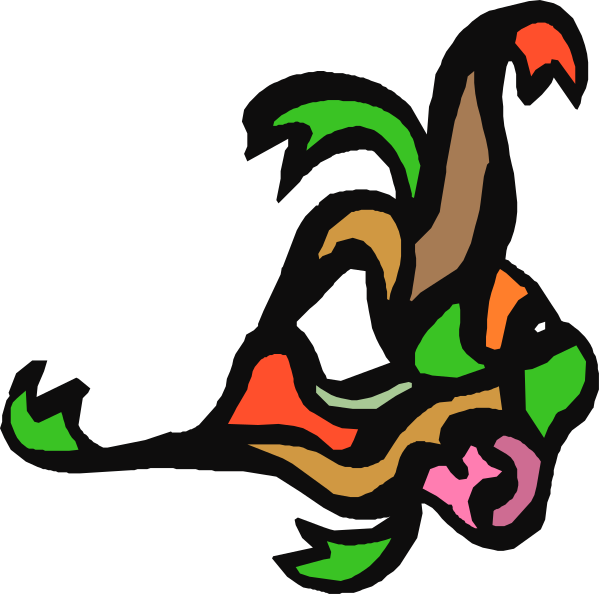 The image shows a cartoon of an animal with exaggerated facial features such as large eyes and teeth, set against a black background.