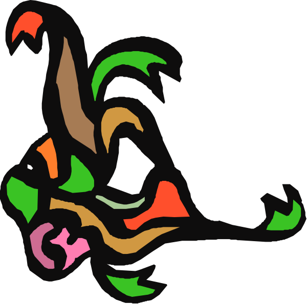 The image shows a cartoon of an animal with multiple limbs that appears to be dancing or performing some action on its back in front of what looks like a dark background.