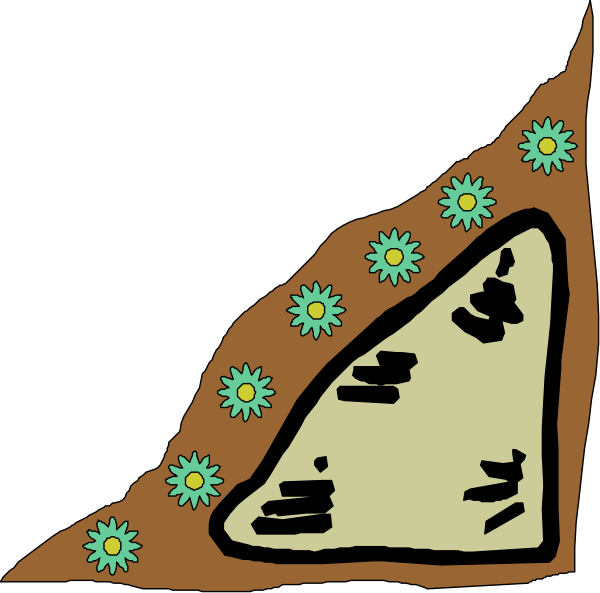 The image shows a cartoon of an ice cream cone with two scoops on top against a black background; there is no text present in this clip-art illustration.